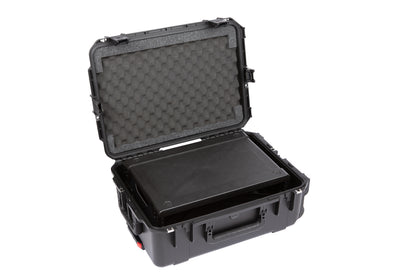 iSeries Case with Removeable 2U Injection Molded 13 Deep Rack Cage, TSA Latches, Wheels