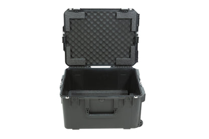 iSeries Case with Removeable 3U Injection Molded 20 Rack Cage, TSA Locking Latches, Wheels