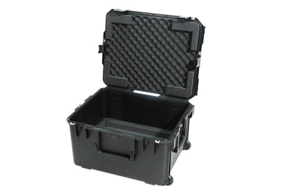 iSeries Case with Removeable 3U Injection Molded 20 Rack Cage, TSA Locking Latches, Wheels
