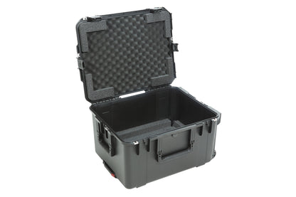 iSeries Case with Removeable 3U Injection Molded 20 Rack Cage, TSA Locking Latches, Wheels