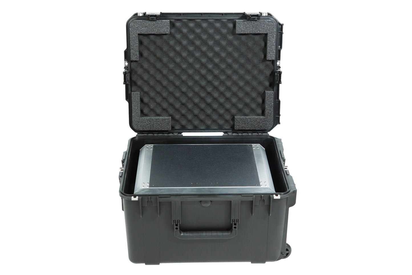 iSeries Case with Removeable 3U Injection Molded 20 Rack Cage, TSA Locking Latches, Wheels