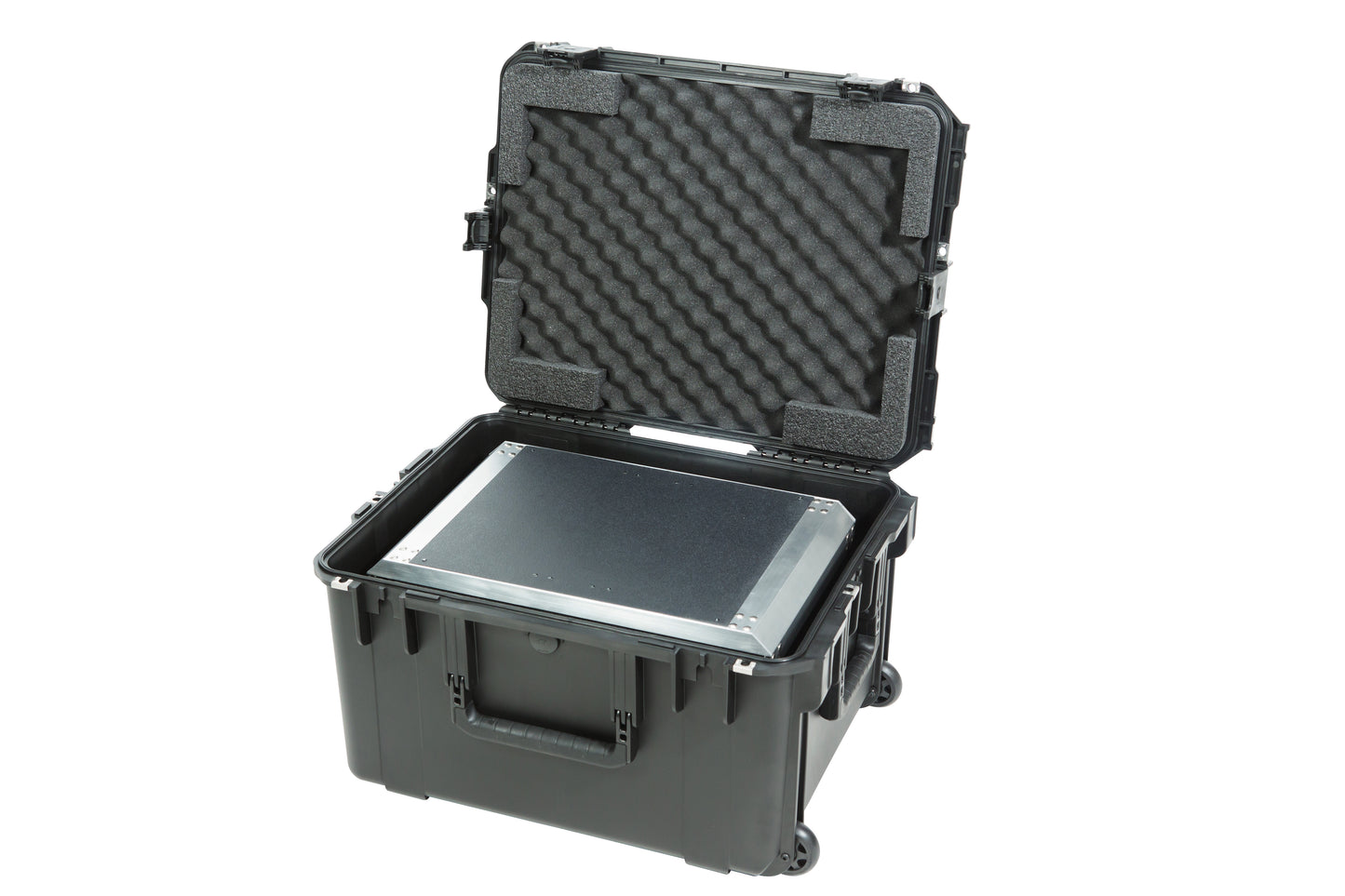 iSeries Case with Removeable 3U Injection Molded 20 Rack Cage, TSA Locking Latches, Wheels