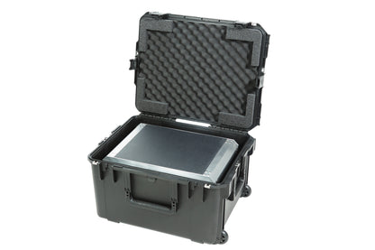 iSeries Case with Removeable 3U Injection Molded 20 Rack Cage, TSA Locking Latches, Wheels