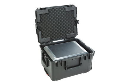 iSeries Case with Removeable 3U Injection Molded 20 Rack Cage, TSA Locking Latches, Wheels