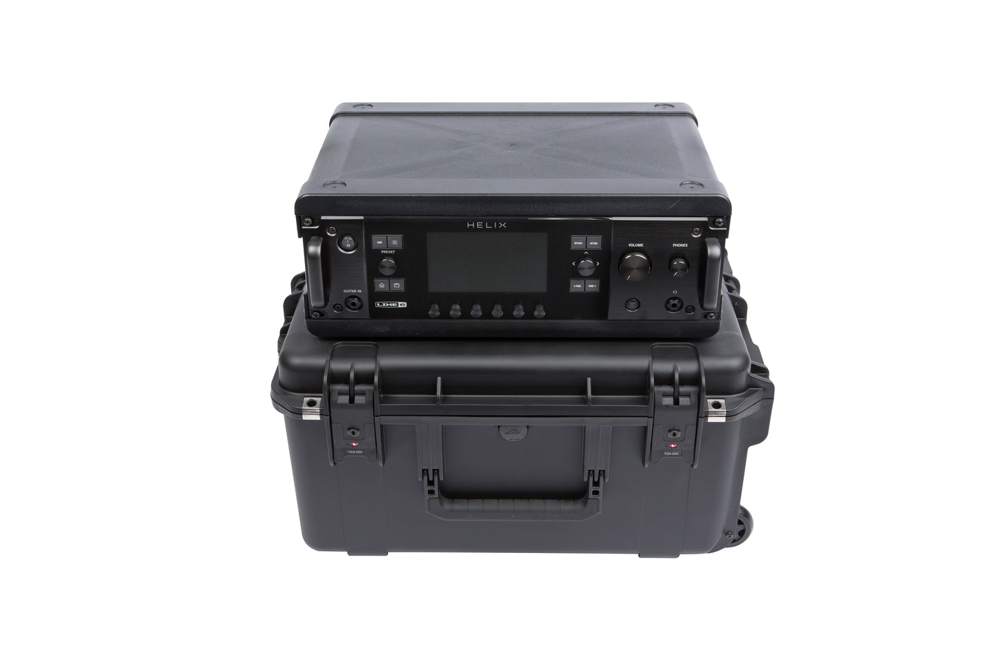 iSeries Case with Removeable 3U Injection Molded Rack Cage, TSA Latches, Wheels