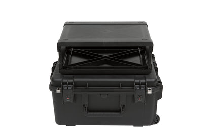 iSeries Case with Removeable 3U Injection Molded Rack Cage, TSA Latches, Wheels