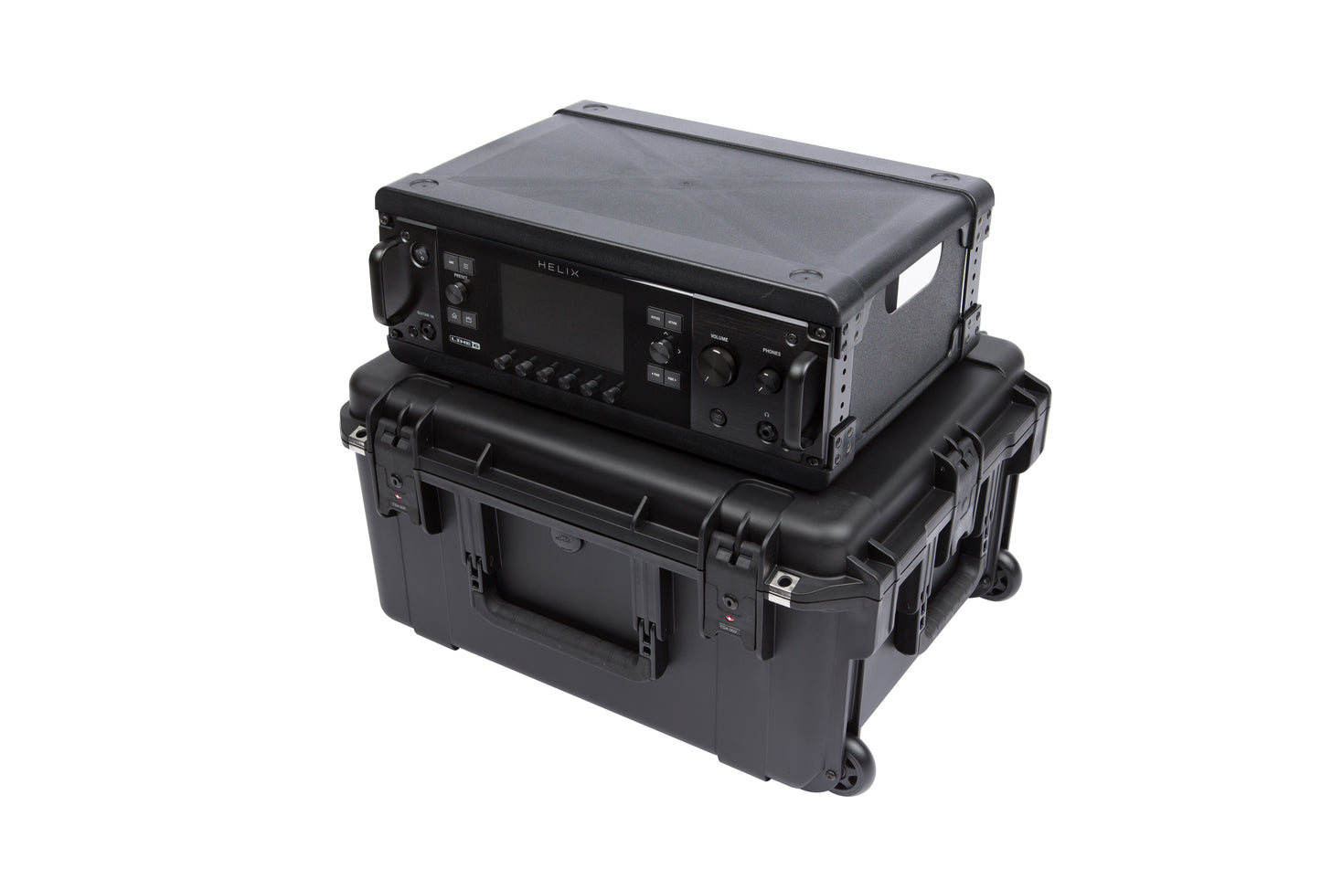iSeries Case with Removeable 3U Injection Molded Rack Cage, TSA Latches, Wheels