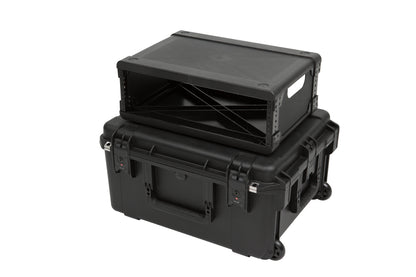 iSeries Case with Removeable 3U Injection Molded Rack Cage, TSA Latches, Wheels