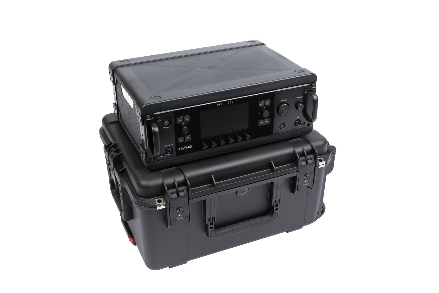 iSeries Case with Removeable 3U Injection Molded Rack Cage, TSA Latches, Wheels