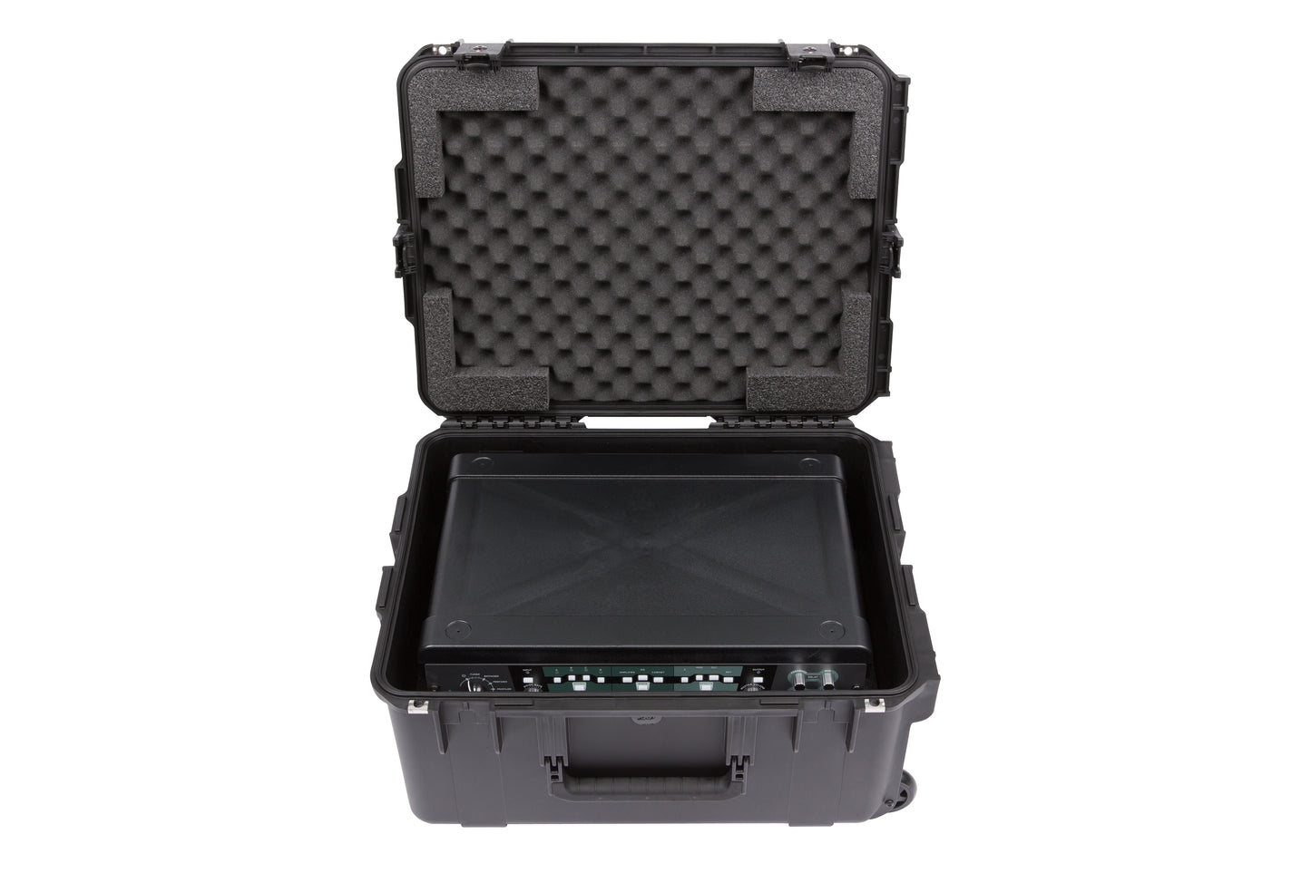 iSeries Case with Removeable 3U Injection Molded Rack Cage, TSA Latches, Wheels