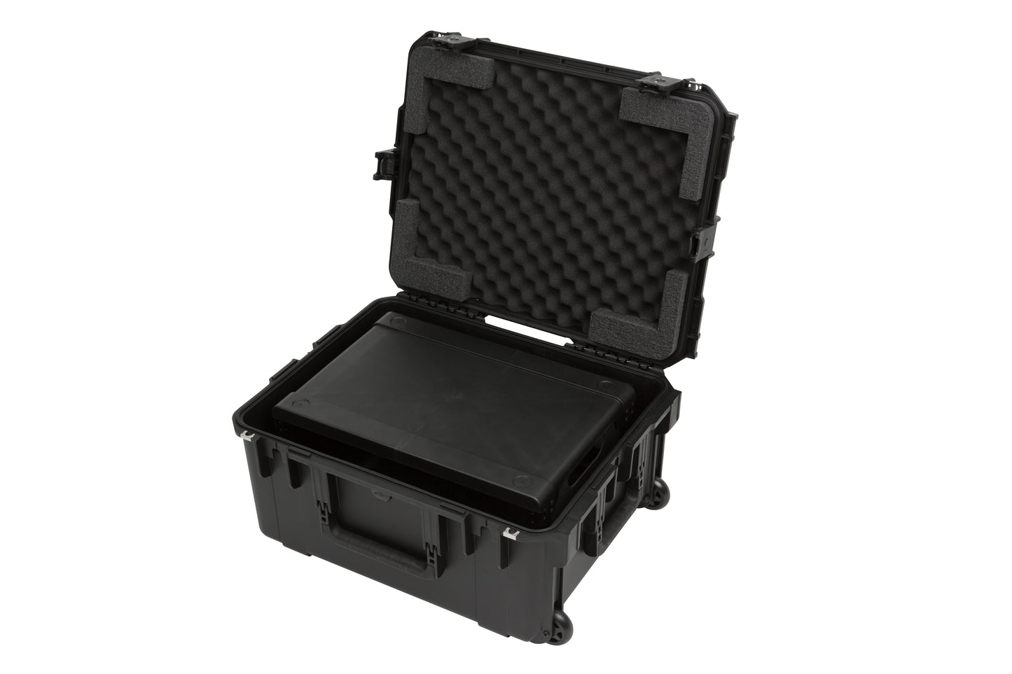 iSeries Case with Removeable 3U Injection Molded Rack Cage, TSA Latches, Wheels