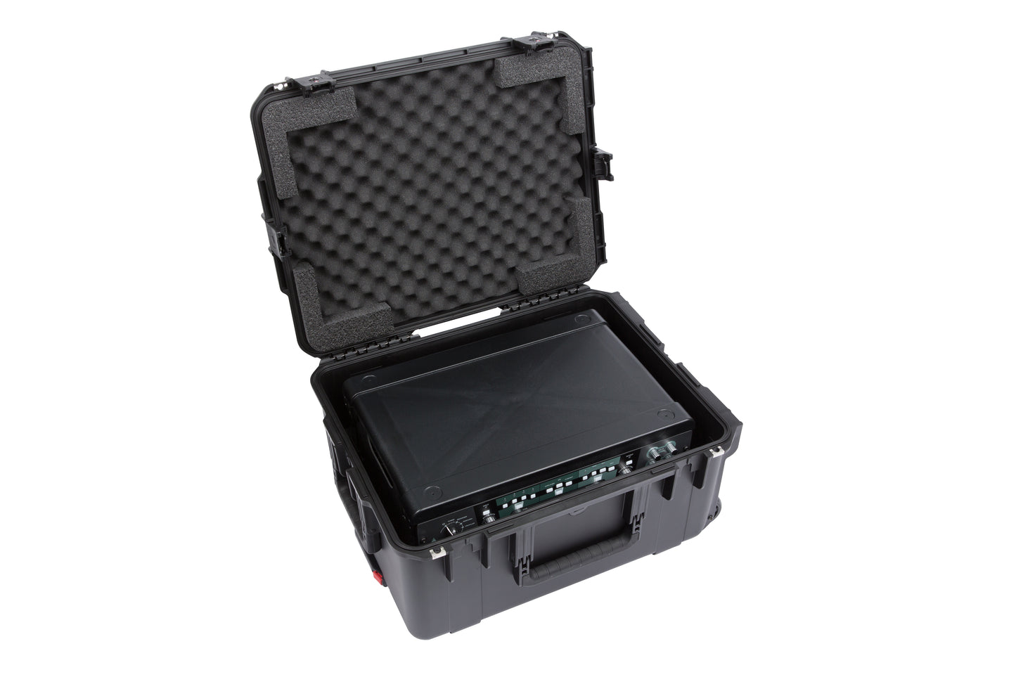 iSeries Case with Removeable 3U Injection Molded Rack Cage, TSA Latches, Wheels