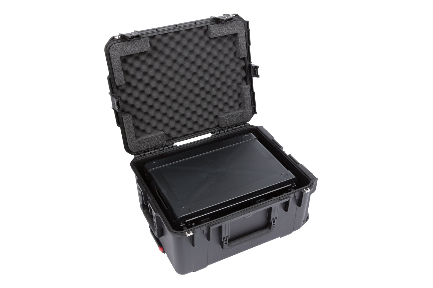 iSeries Case with Removeable 3U Injection Molded Rack Cage, TSA Latches, Wheels