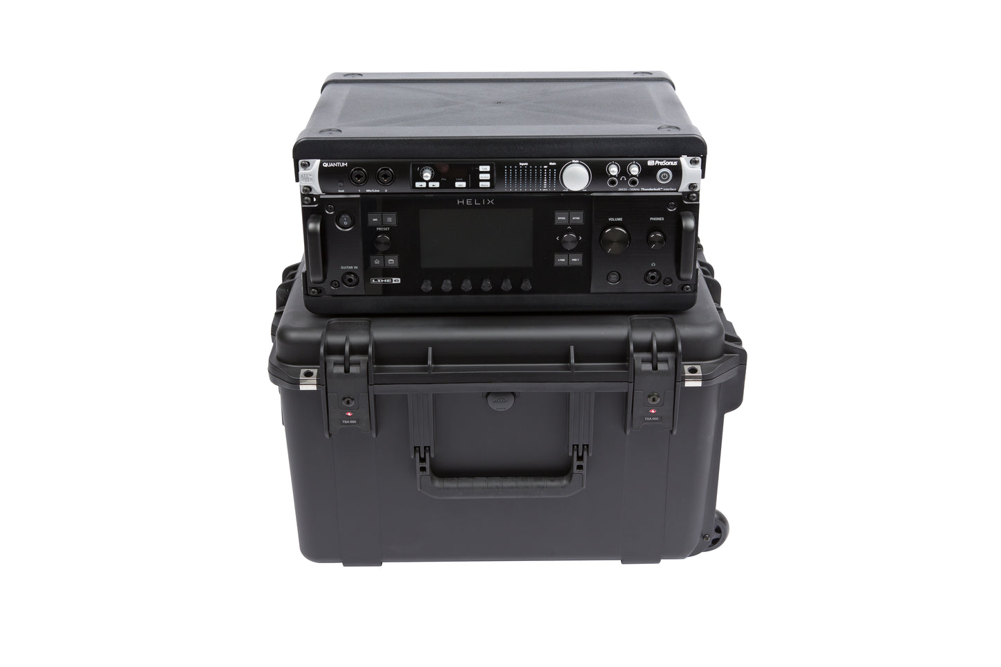 iSeries Case with Removeable 4U Injection Molded Rack Cage, TSA Latches, Wheels