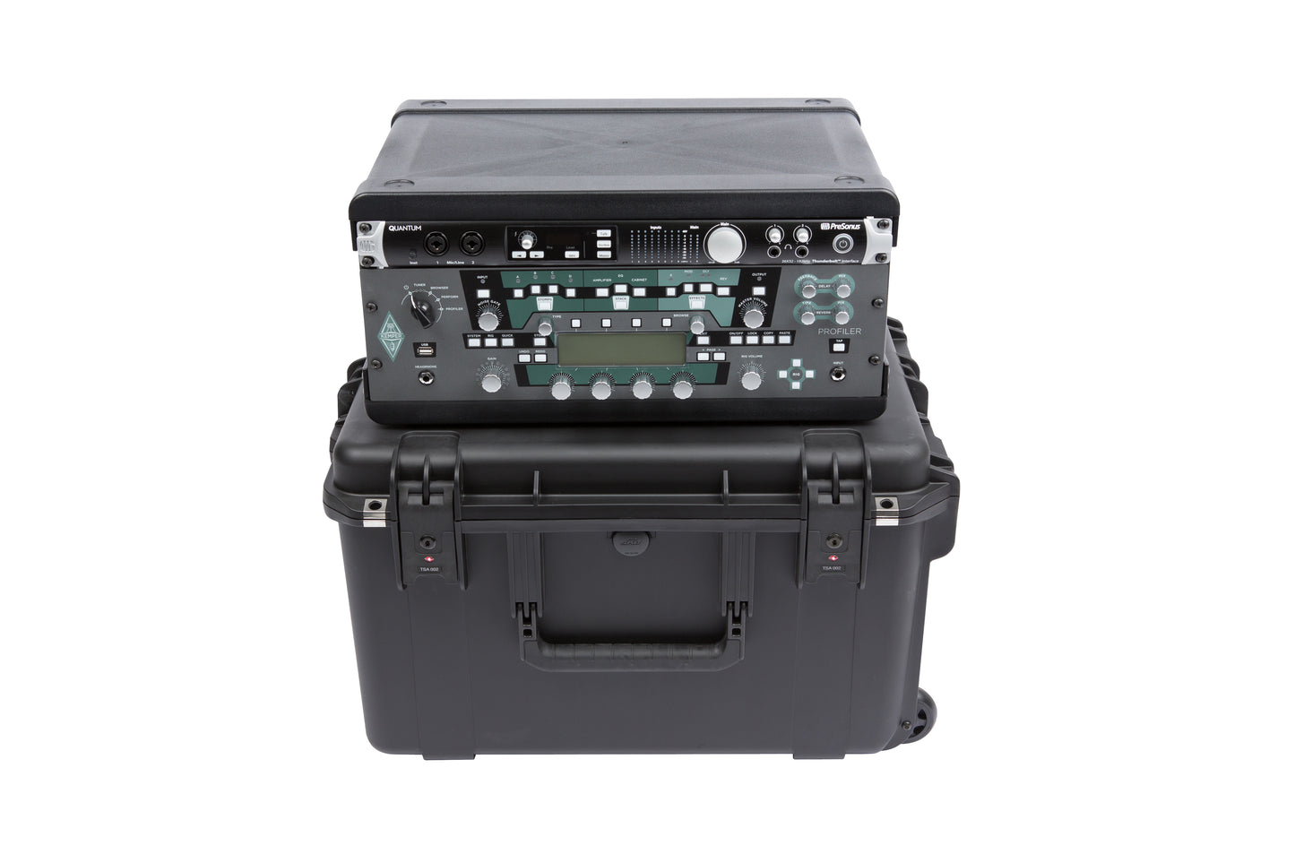 iSeries Case with Removeable 4U Injection Molded Rack Cage, TSA Latches, Wheels