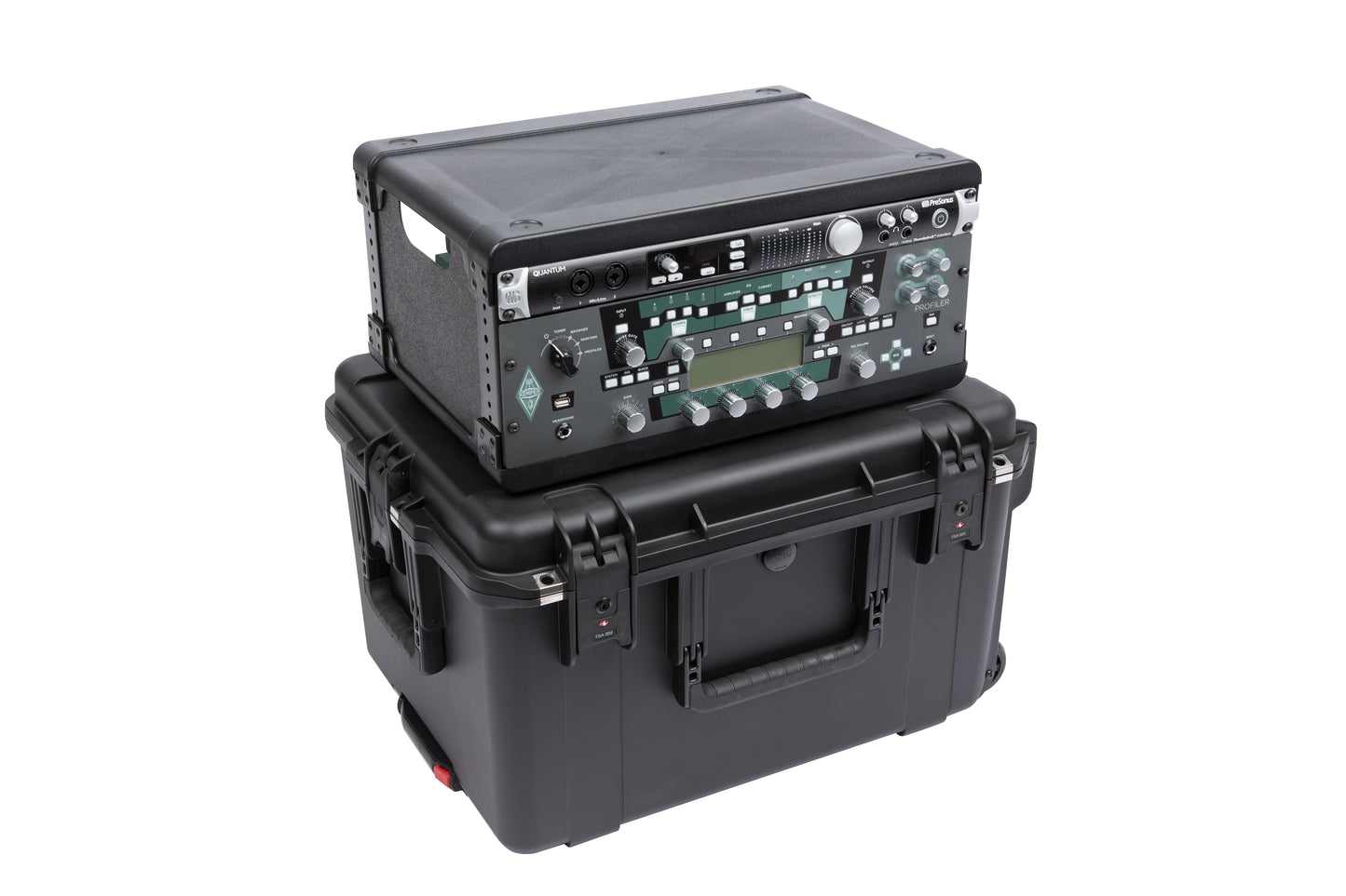 iSeries Case with Removeable 4U Injection Molded Rack Cage, TSA Latches, Wheels