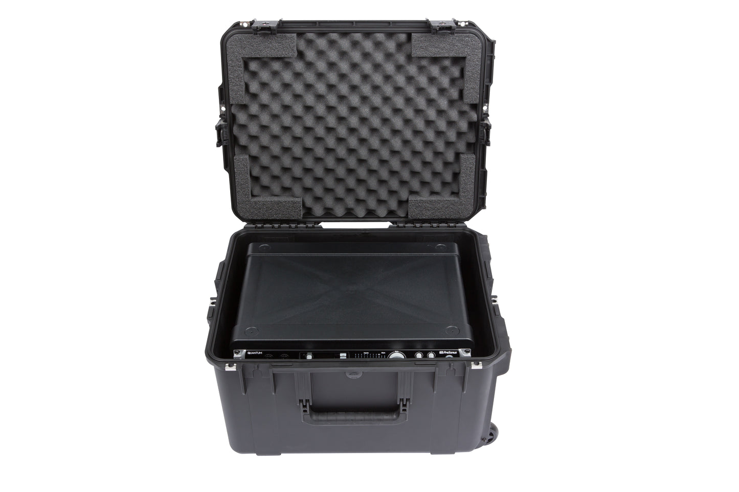 iSeries Case with Removeable 4U Injection Molded Rack Cage, TSA Latches, Wheels