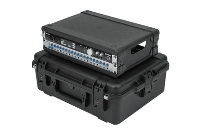 iSeries Case with Removeable 2U Injection Molded Rack Cage, TSA Latches