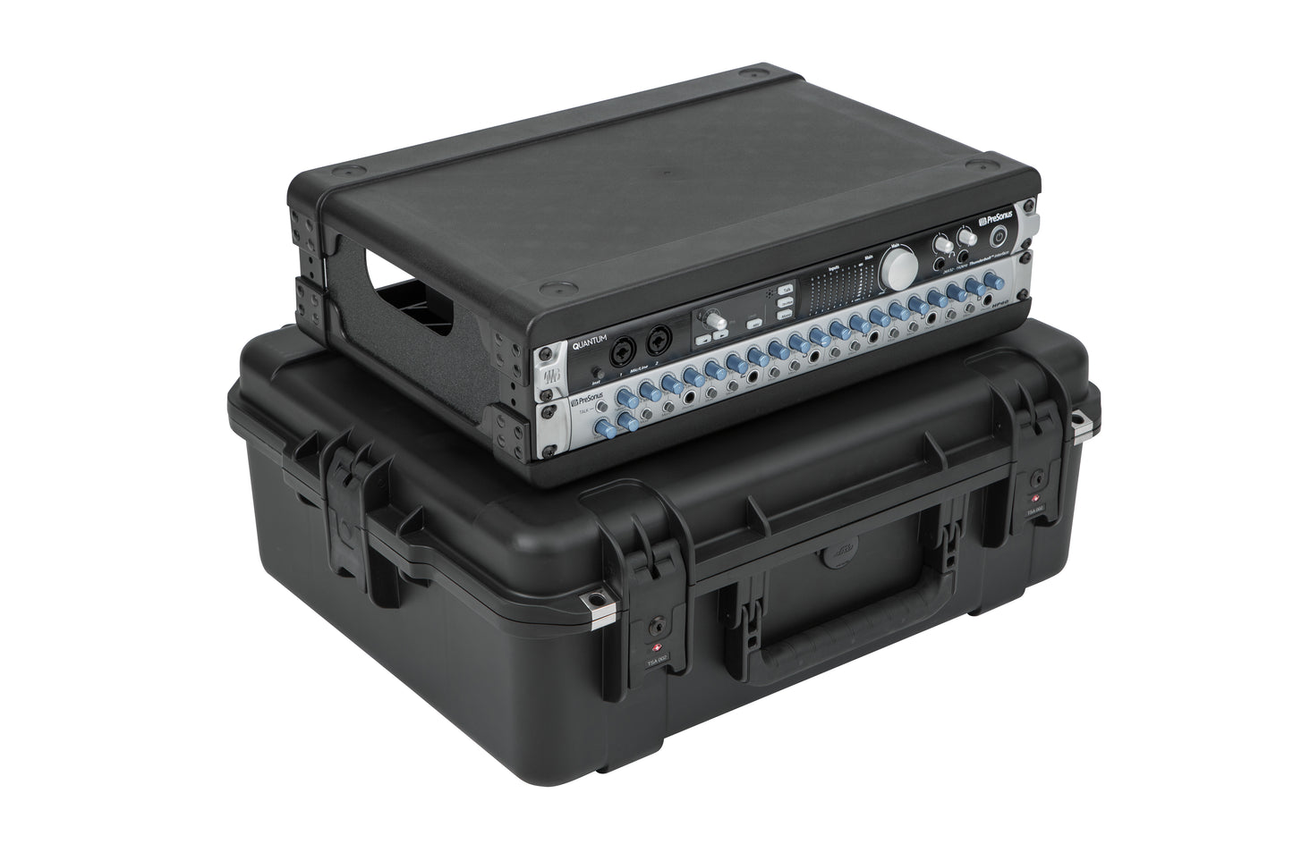 iSeries Case with Removeable 2U Injection Molded Rack Cage, TSA Latches