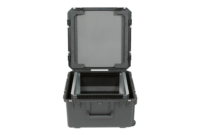 iSeries Case with Removeable 10U Aluminum Shallow Rack Cage, TSA Locks, Wheels