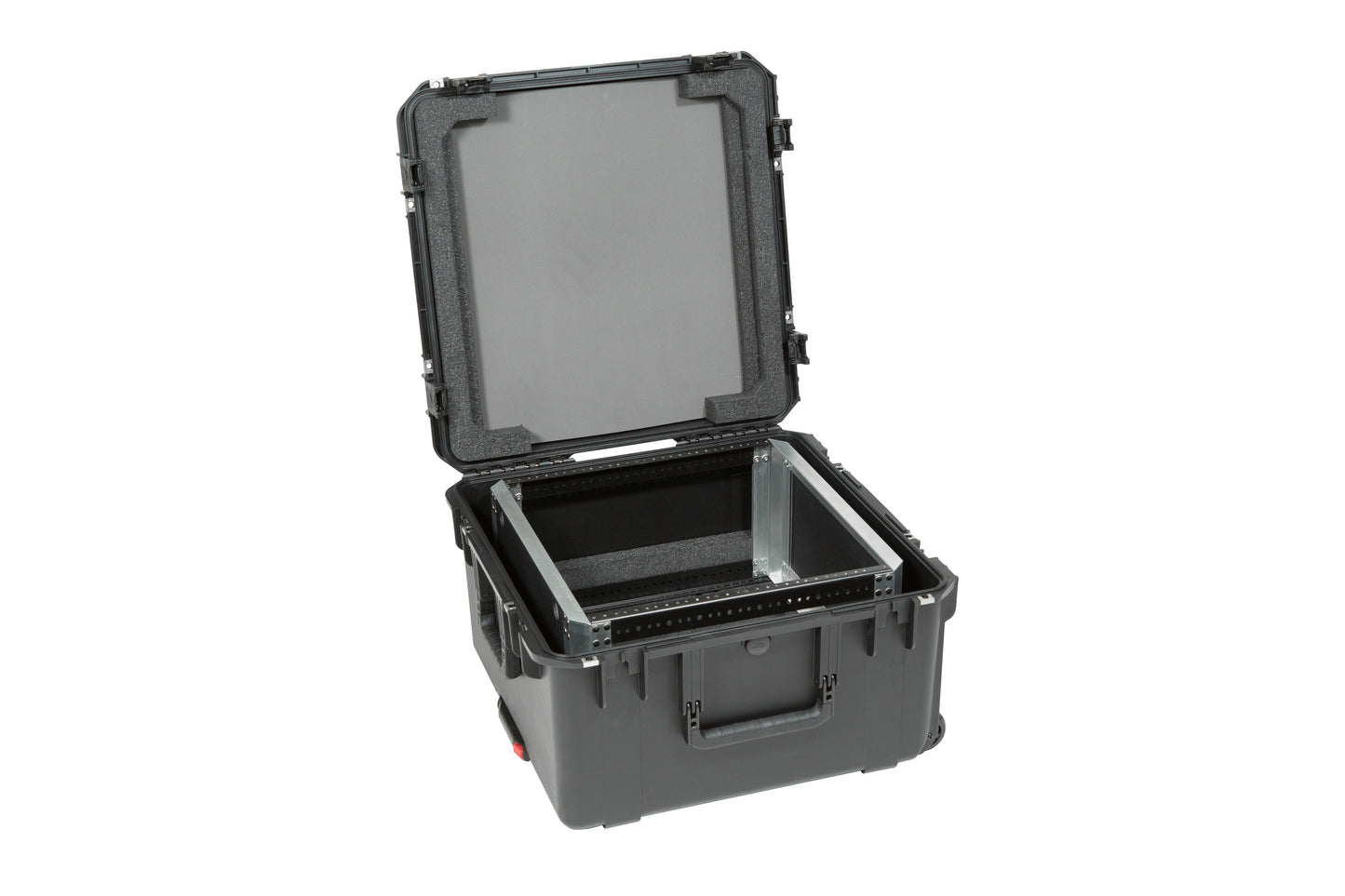 iSeries Case with Removeable 10U Aluminum Shallow Rack Cage, TSA Locks, Wheels