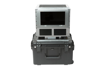iSeries Case with Removeable 10U Aluminum Shallow Rack Cage, TSA Locks, Wheels