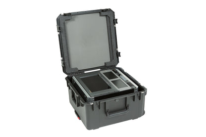 iSeries Case with Removeable 10U Aluminum Shallow Rack Cage, TSA Locks, Wheels