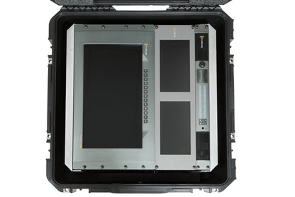 iSeries Case with Removeable 10U Aluminum Shallow Rack Cage, TSA Locks, Wheels