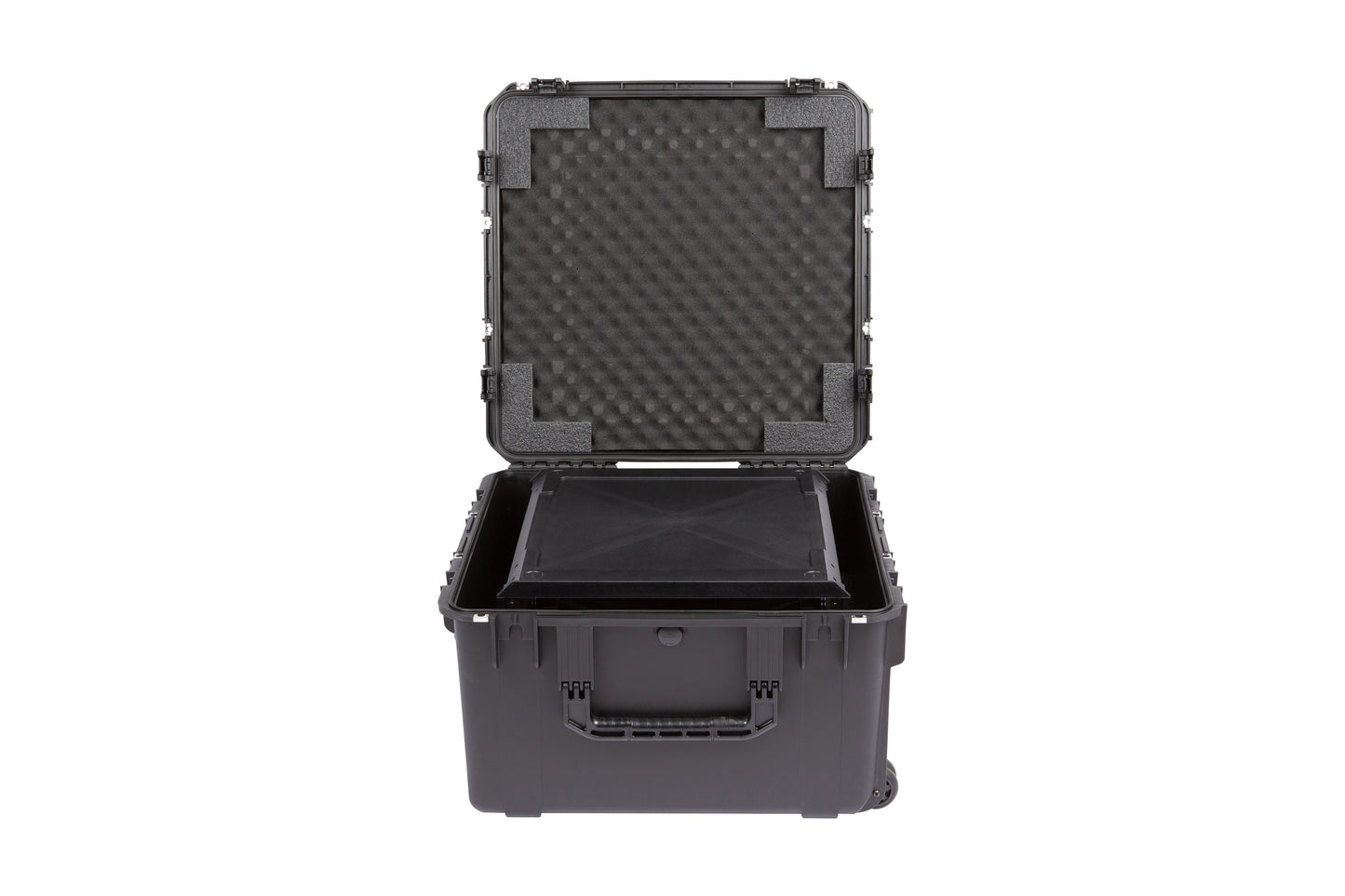 iSeries Case with Removeable 4U Injection Molded 20 Rack Cage, TSA Locking Latches, Wheels