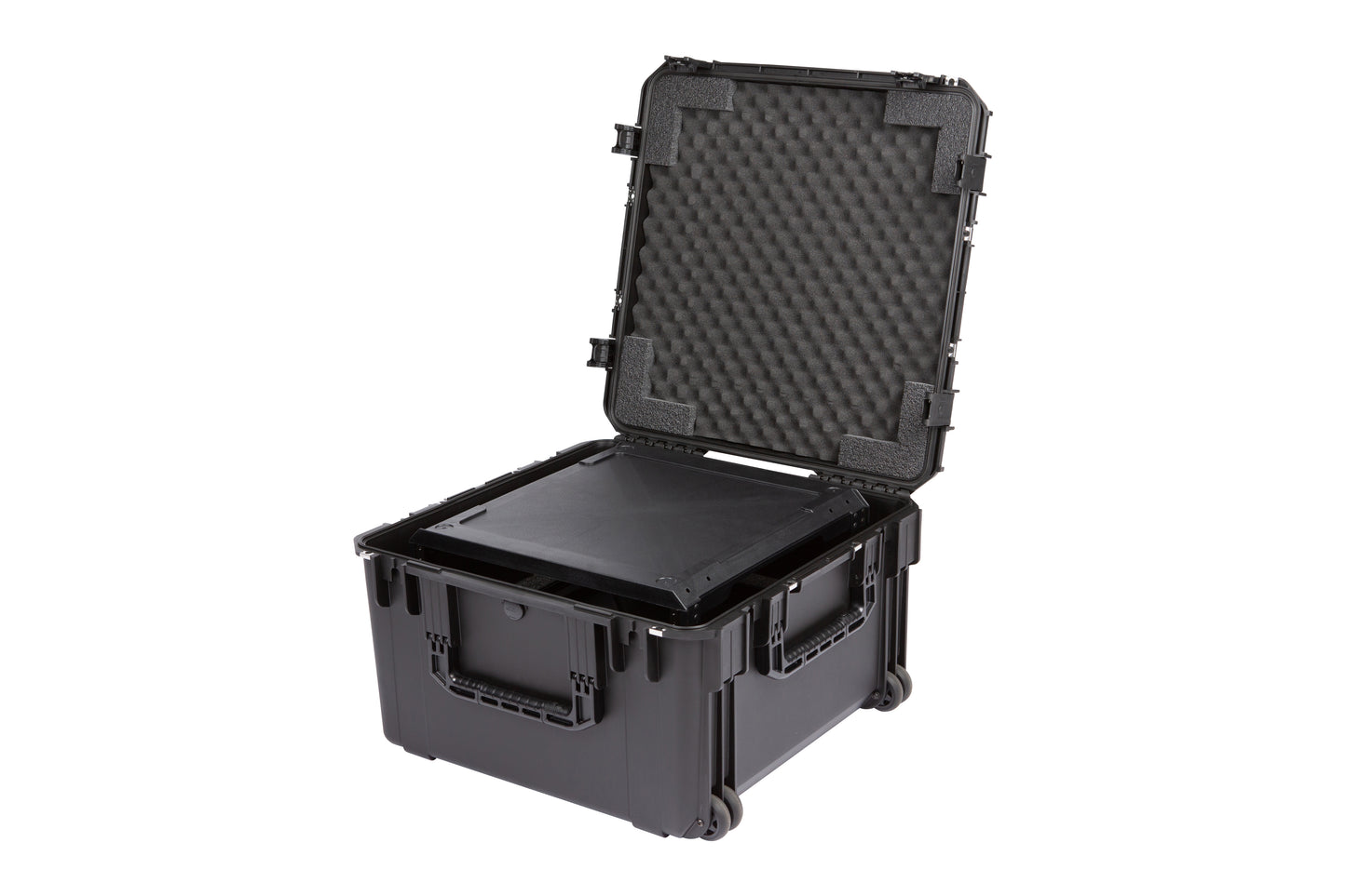 iSeries Case with Removeable 4U Injection Molded 20 Rack Cage, TSA Locking Latches, Wheels