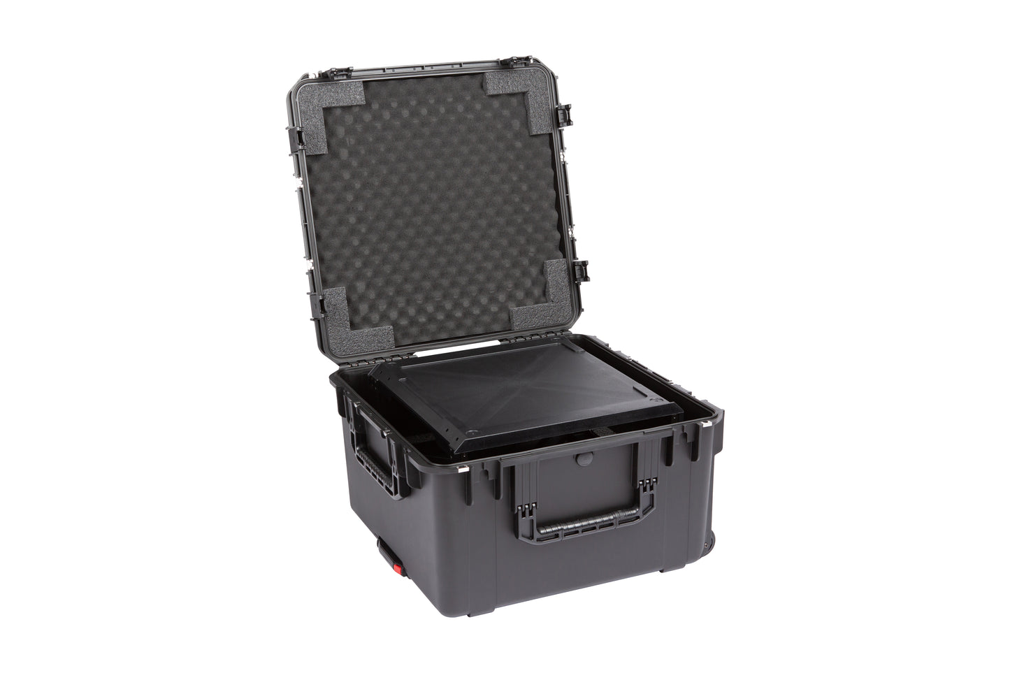 iSeries Case with Removeable 4U Injection Molded 20 Rack Cage, TSA Locking Latches, Wheels
