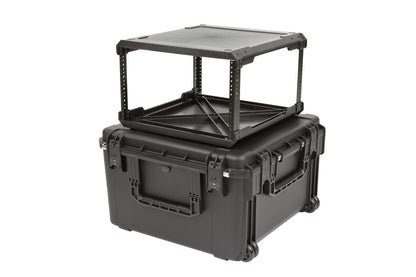 iSeries Case with Removeable 6U Injection Molded 20 Rack Cage, TSA Locking Latches, Wheels