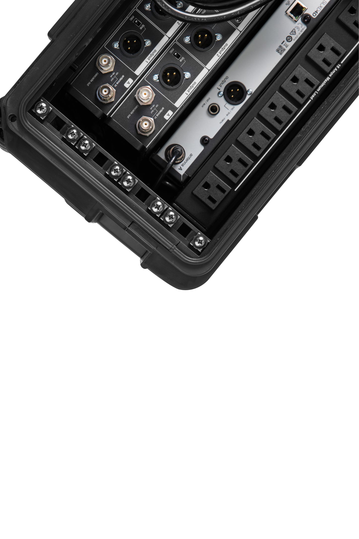 4U Injection Molded 11 Deep Rack w wheels and handle