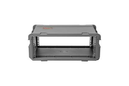 Dark Gray 4U Injection Molded 11 Deep Rack w wheels and handle