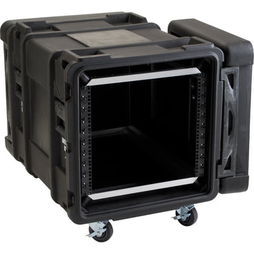 10U ShockRack 28 deep x 17.5 high, w square holes large round rack mount holes