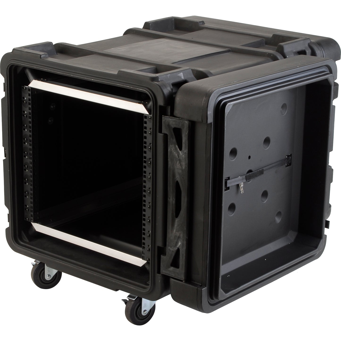 10U ShockRack 28 deep x 17.5 high, w square holes large round rack mount holes