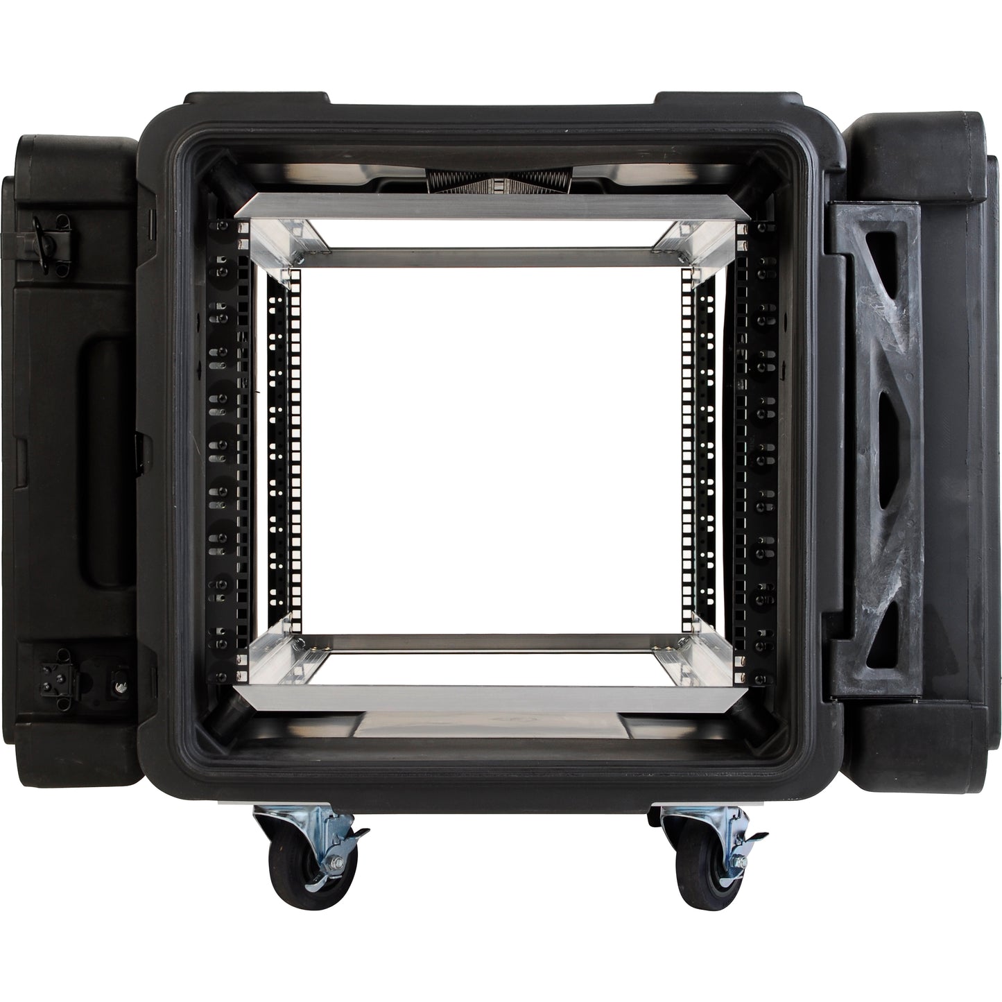 10U ShockRack 28 deep x 17.5 high, w square holes large round rack mount holes