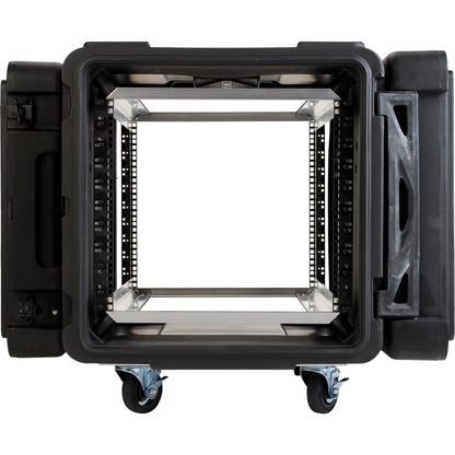 10U ShockRack 28 deep x 17.5 high, w square holes large round rack mount holes
