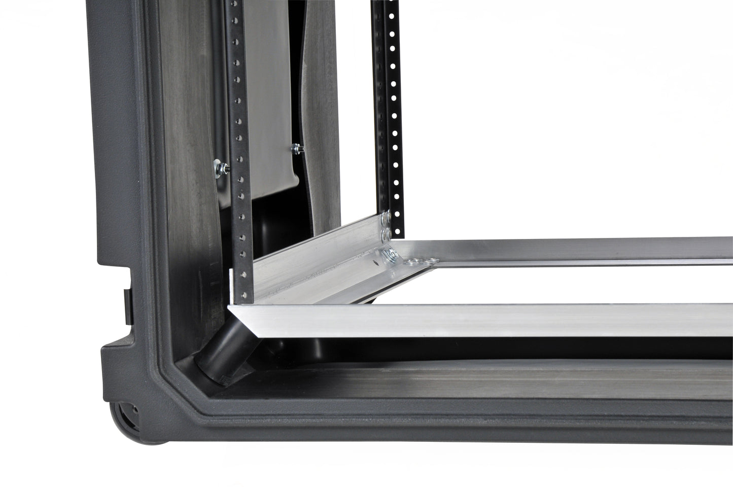12U Shock Mount Rack, with wheels and handle