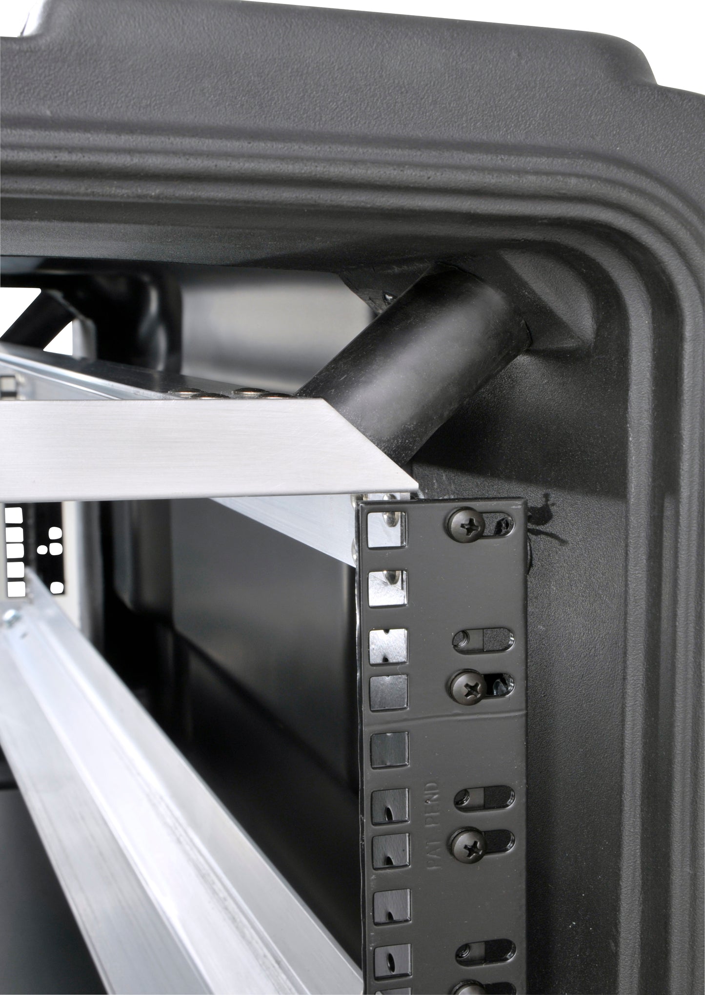 4U Shock Rack 28 deep x 14 high, w square holes large round rack mount holes